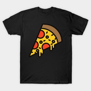 Cheese Dripping Cheesy Pizza Illustration T-Shirt